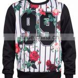New Fashion Sublimation Sweatshirts With Leather Sleeve With Side Zipper thumbnail-5