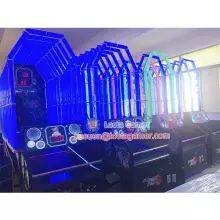 Guangdong Zhongshan Tai Le Play Children's Indoor and Outdoor Recreation Equipment Coin-operated Playground Basketball Machine Basketball Stars Colorful Cool Shooting thumbnail-2