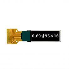 0.69 Inch OLED Display Module96x16 Driver IC is SSD1306BZ, SPI/I2C Interface Monochrome Oled Display thumbnail-3