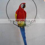 Resin Hanging Decoration of Parrot Figurine With Iron Ring thumbnail-6