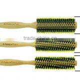 High Quality Nature Bamboo Rotating Hair Brush thumbnail-1
