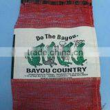 25kg Firewood pp Woven Bag Mesh for Packing Logs 100% New Polypropylene