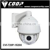 Coaxial Transmission 1.0MP PTZ Dome Camera 20X Optial Zoom Outdoor High Speed PTZ Camera 720P CVI PTZ