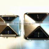 121x121mm LED Solar Energy Fence Stainless Steel Post Caps for Garden Use thumbnail-2