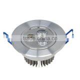 Cheapest!!Aluminum Material Recessed Indoor LED Downlight 3w