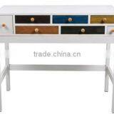 MHOME white study table with drawers wholesale                        
                                                Quality Choice