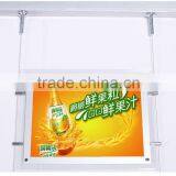 2014 Hot Selling Thin Led Double Side Clip Crystal Acrylic Poster Light Box thumbnail-1