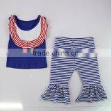 Miss123 Apparel Factory Direct Patriotic Outfit Kids Summer Matching Set Shorts Baby Set for 4th of July thumbnail-3