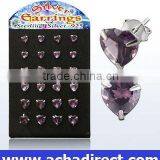 925 Sterling Silver Heart Earring thumbnail-1