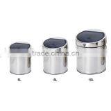 Hand Press Type Waste Bin 20 Liter Stainless Steel Trash Can thumbnail-1