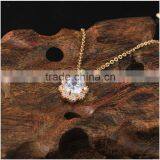 Artificial Crystal Gold Ring Necklace 2pcs Set Women Bijoux Accessories 2015 thumbnail-4