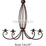 Hanging Chandelier, Iron Chandelier, Black Iron Chandelier, Colorful Hanging Chandelier thumbnail-1