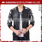 Pakistan Karachi Custom Sheep Leather Jackets for Men Black thumbnail-5