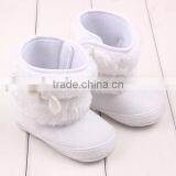 New White Bownot Design Baby Girls Boots Winter Warm Snow Boots For Girls Quality Choice thumbnail-1