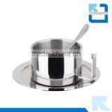 3 Pieces of 304 Coffee Cup and Saucer Set thumbnail-2