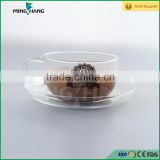 7oz heat resistant empty coffee cup with handle