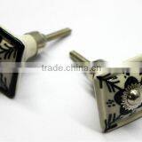 Hand Painted Natural Base Latest Design Ceramic Knobs - ready to use