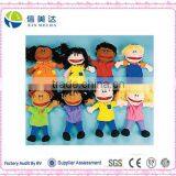 Plush Kids Hand Puppets Set of 8 Multi-Ethnic Educational Puppets thumbnail-2