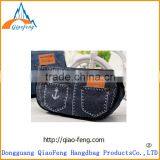 2015 Factory Produce Scholl Boys And Girls Denim Fabric Zipper Pen Bags