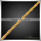 New Style 18K Gold Vacuum Plated Copper Chain Jewelry Charm Bracelet thumbnail-2