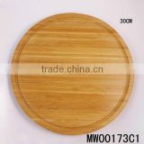 round shaped bamboo cutting board