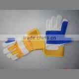 Cow Split Leather Double Reinforce Palm Leather Safety Glove thumbnail-1