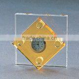 Arrival Quartz Glass Clock Craft With Engraved Laser Battery (R-1256 thumbnail-1