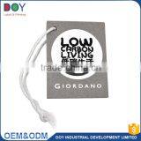 China Factory Custom Own Logo Fashion Jeans Garment Paper Hang Tags, Paper Ticket, Swing Tag