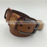 2015 New Alloy buckle fashionable leisure customize leather belt
