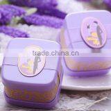 Creative Square Purple Paper Gift Box Candy Box Chocolate Box for Wedding and Children Party