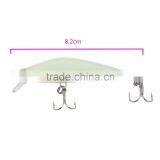 3D Luminous Night Bait Minnow Lure Hard Bait Lure Fish Hook 82mm 8g Artificial Fishing Tackle Accessory With Two Triangle Hooks thumbnail-4