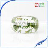 Newest Handmade Customized Forever Natural Dried Flower Resin Bangle for Women Gift thumbnail-1