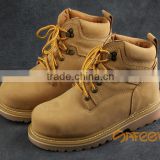 U.S.A top quality nubuck leather 2.0-2.2mm shanghai safety shoes, bulk sales steel toe cap safety boots, slip resistant SA-3206