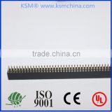 1.27mm double row straight Female header 2~40 pin