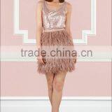 ZPDECOR Top Quality Factory Directly Supply Ostrich Feather Size 5-6 Inch Dodger Blue Marabou Feather Trim thumbnail-6