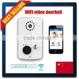 Android IOS WIFI Doorbell With 1MP Camera 10m Night Vision Motion Detection Alert Auto Make Video Call thumbnail-1