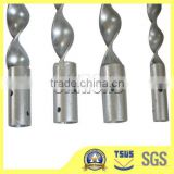 Ground screws anchor for fence