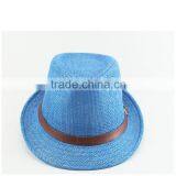 Colourful Feather Fedora Cap Handmade Flower Straw Hats Ventilate Top Quality thumbnail-2