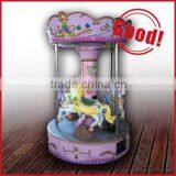 Coin Pusher Game Machine 3 Seat Carousel Amusement Park Ride
