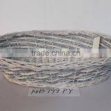Oval Mixed Color Wood Chip Tray
