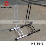 White Bicycle Bike Garage Floor Display Rack Cycle Repair Stand Parking Rack thumbnail-3