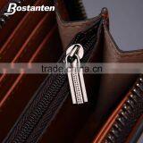 Classic Plaid Leather Wallets Clutch Hand Bag for Men Fashion thumbnail-5