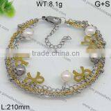 Newly Hot Two Tones Metal Tags for Bracelet Lady Style thumbnail-5