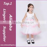 2015 New Flowers Dress For Girls For Wedding and Party Summer Baby Clothes Princess Party Kids Dresses For Girl Infant Costume