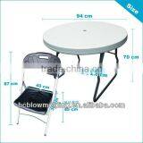 OEM BLOW MOLDING Plastic Table HDPE Plastic Folding Table and Chair thumbnail-2