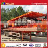 Good Container Flatbed Trailer / Flat Body Truck / 40ft Container Trailer Price thumbnail-4