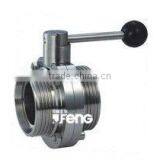 Sanitery Threaded Butterfly Valve thumbnail-1