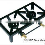 China Factory 3 Burners Gas Cooker Black Steel Gas Burners thumbnail-2