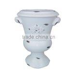 White Modern Ceramic Vase for Flower Decoration thumbnail-3
