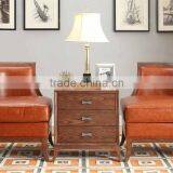 American Style Concise Design Genuine Leather Single Leisure Sofa thumbnail-1